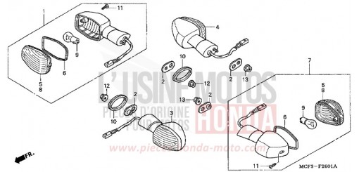 CLIGNOTANT (VTR1000SP2/3-E/ED/F/U) (VTR1000SP4/5/6) VTR1000SP5 de 2005